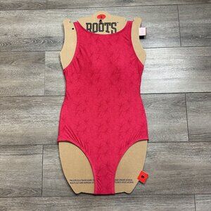Roots One Piece Bathing Suit Size 8 Pink Swim